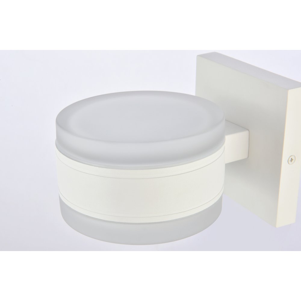 Raine Integrated Led Wall Sconce In White. Picture 3