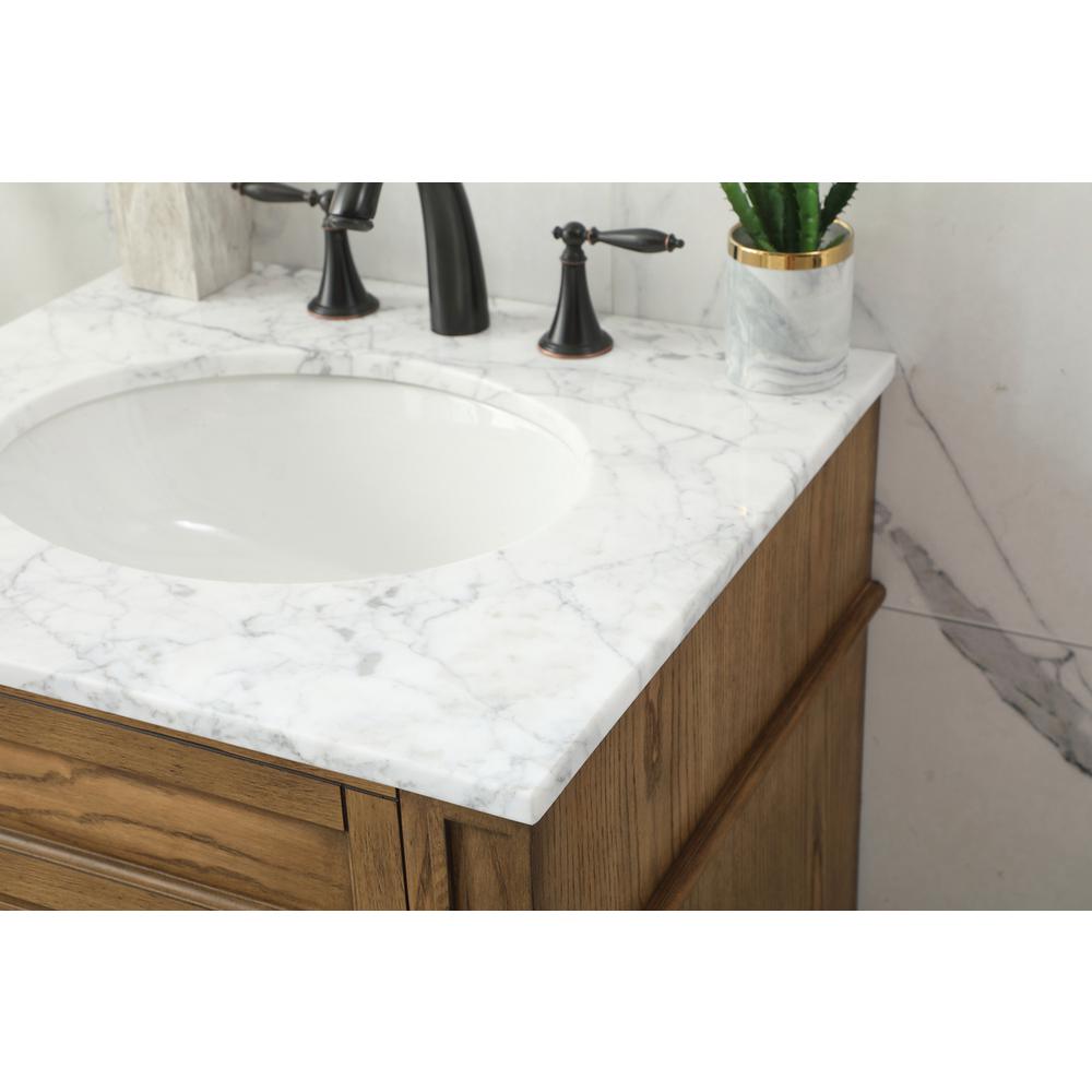 24 inch Single bathroom vanity in driftwood. Picture 5