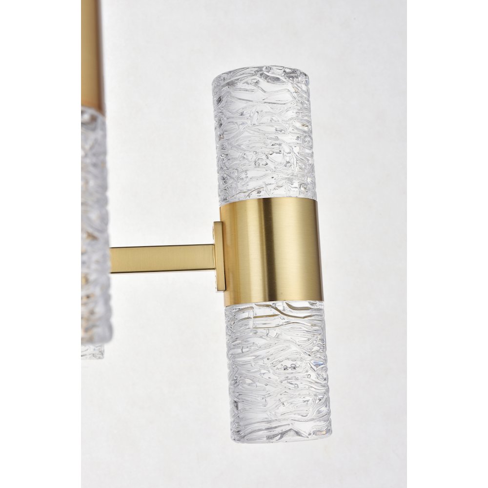 Vega 13 Light Gold Led Pendant. Picture 11