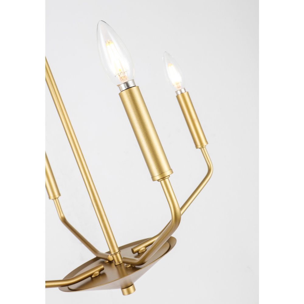 Enzo 4 Light Brass Pendant. Picture 11