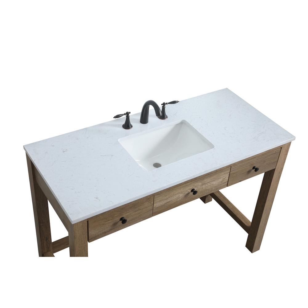 48 Inch ADA Compliant Bathroom Vanity In Natural Oak. Picture 10