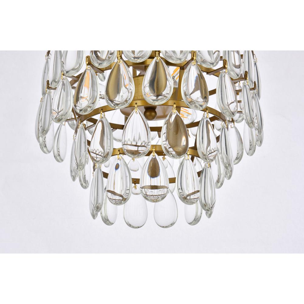 Mila 12 inch pendant in brass. Picture 3
