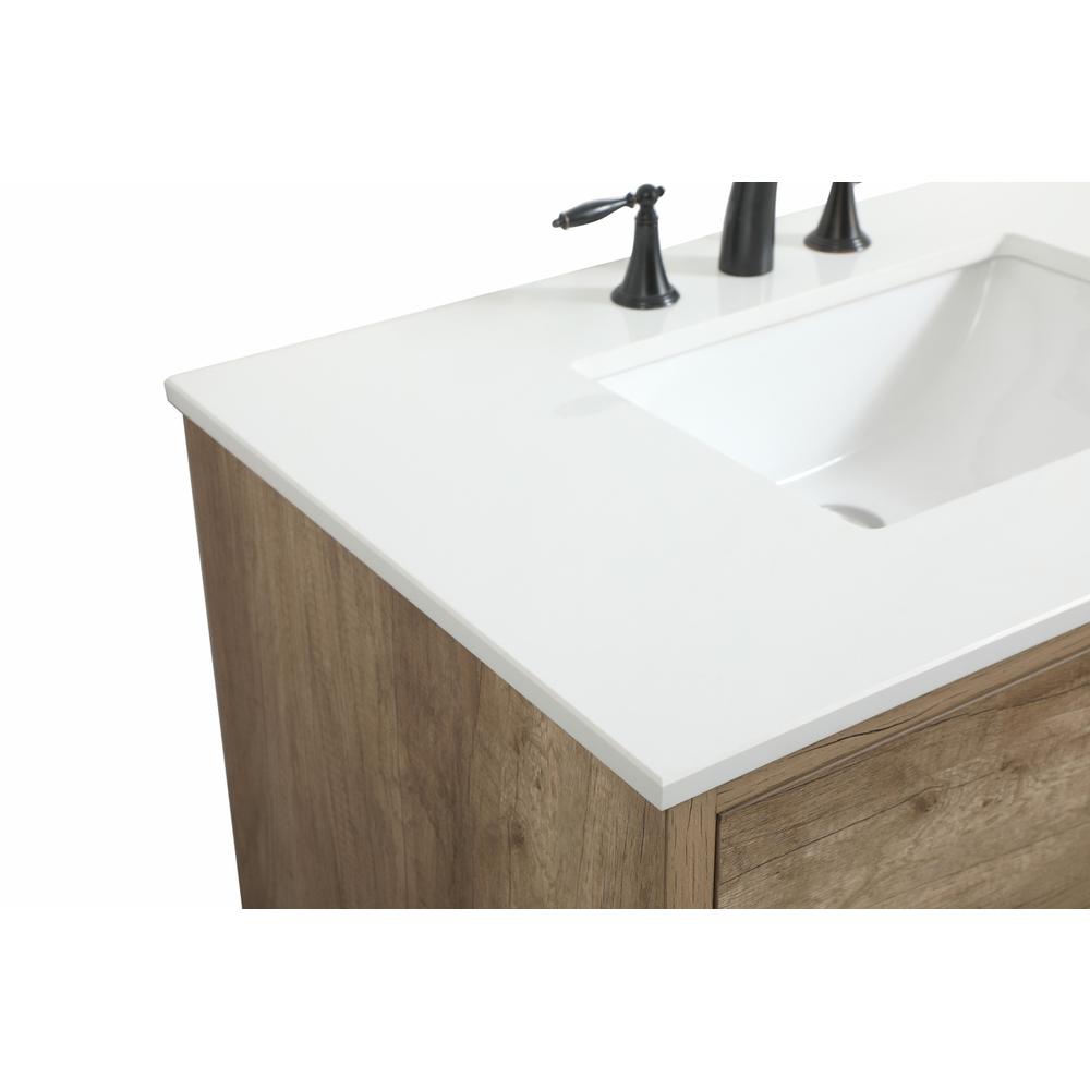 36 inch Single bathroom vanity in natural oak. Picture 11