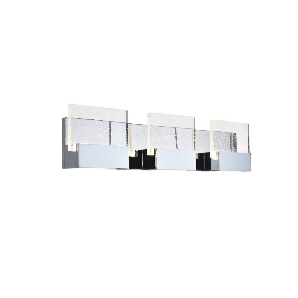 Pollux 3 Light Chrome Led Wall Sconce. Picture 4