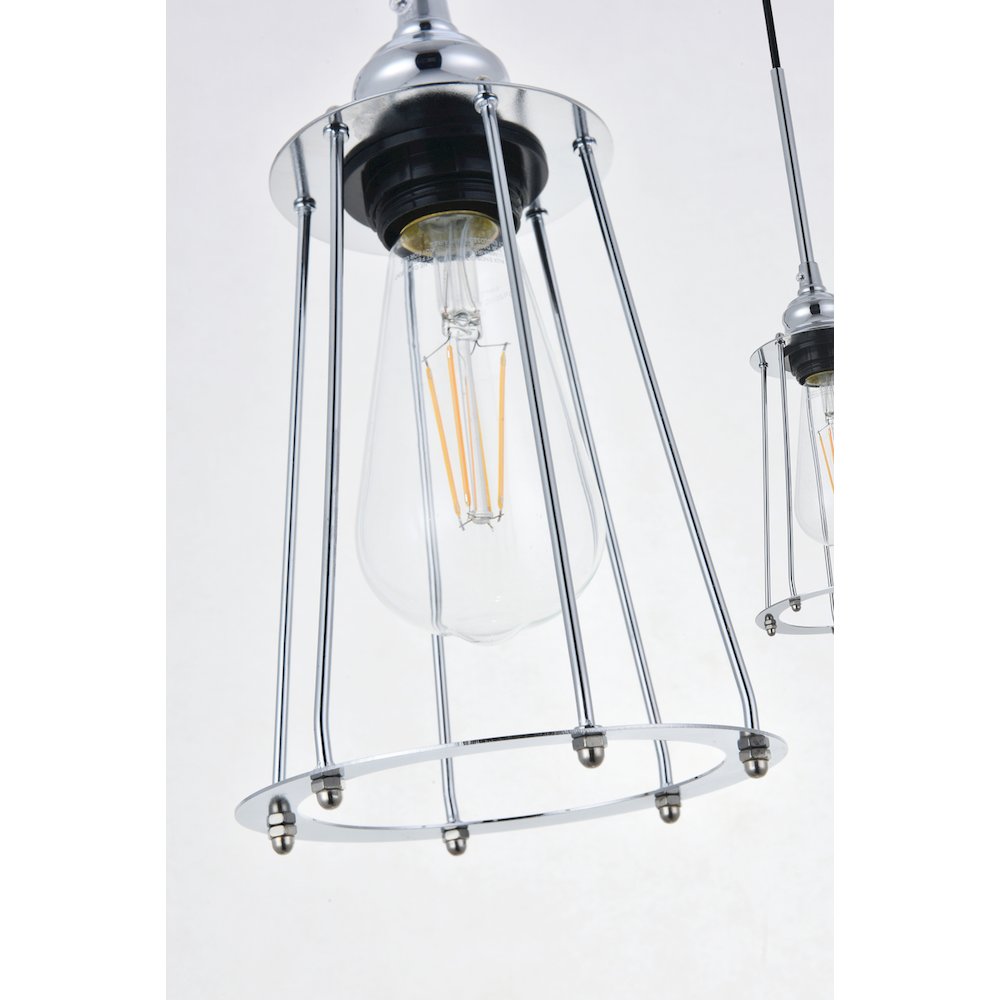 Auspice 3 Light Chrome Pendant. Picture 10