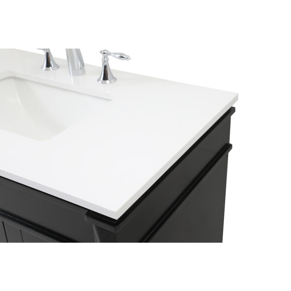 36 inch Single bathroom vanity in black. Picture 11