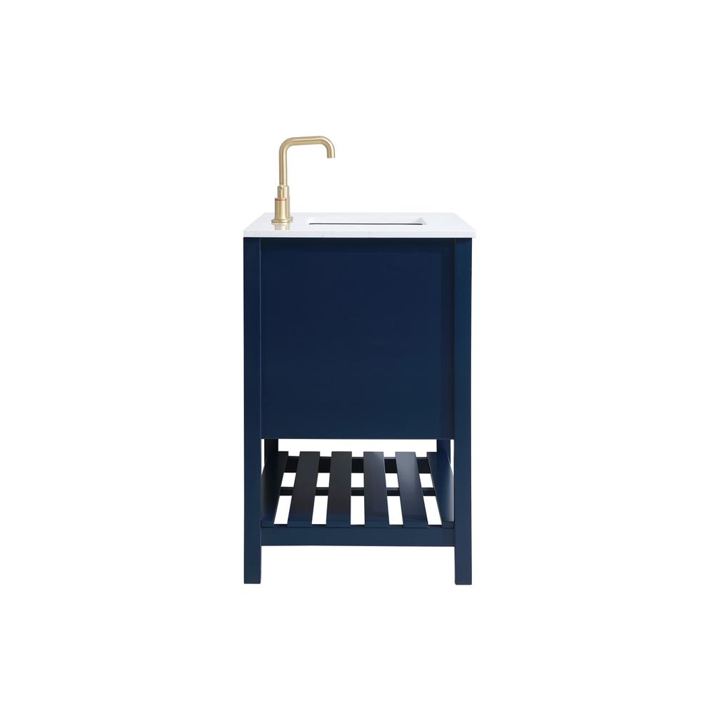 42 inch Single Bathroom Vanity in Blue. Picture 13