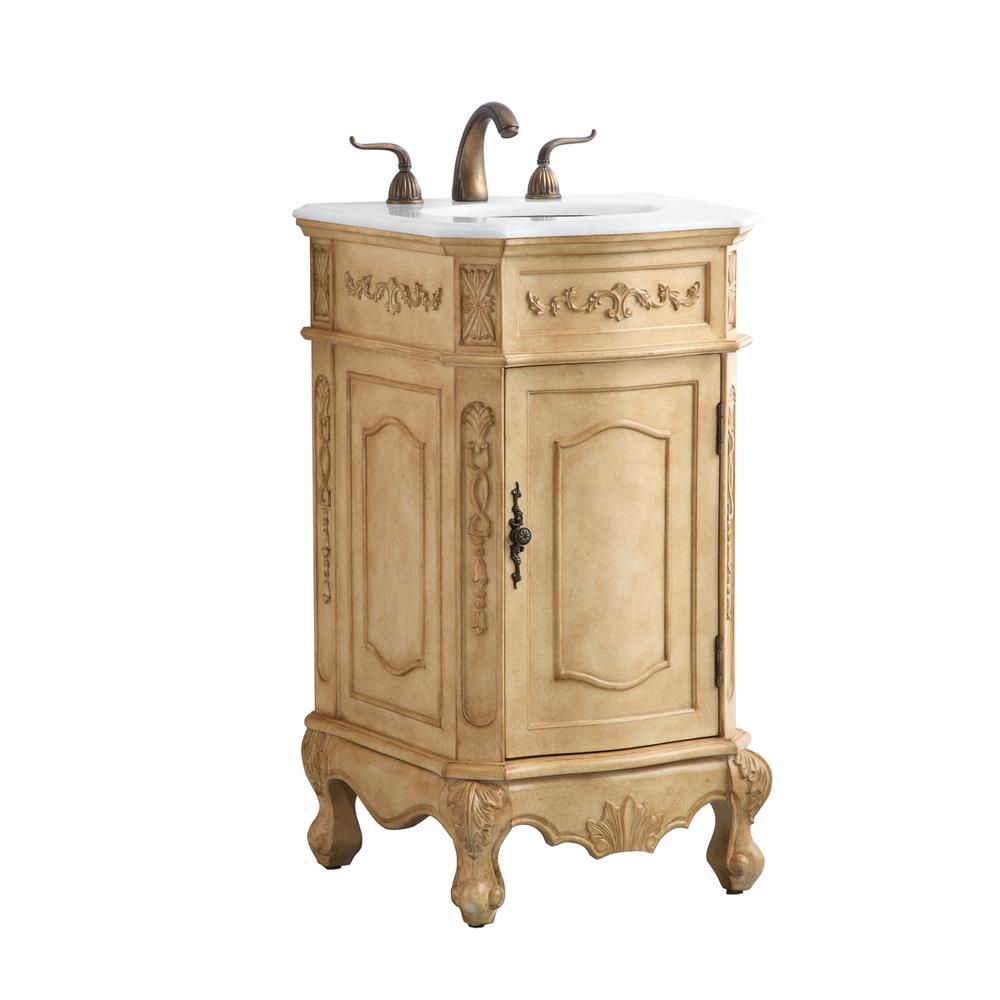 24 inch Single Bathroom vanity in Antique Beige. Picture 10