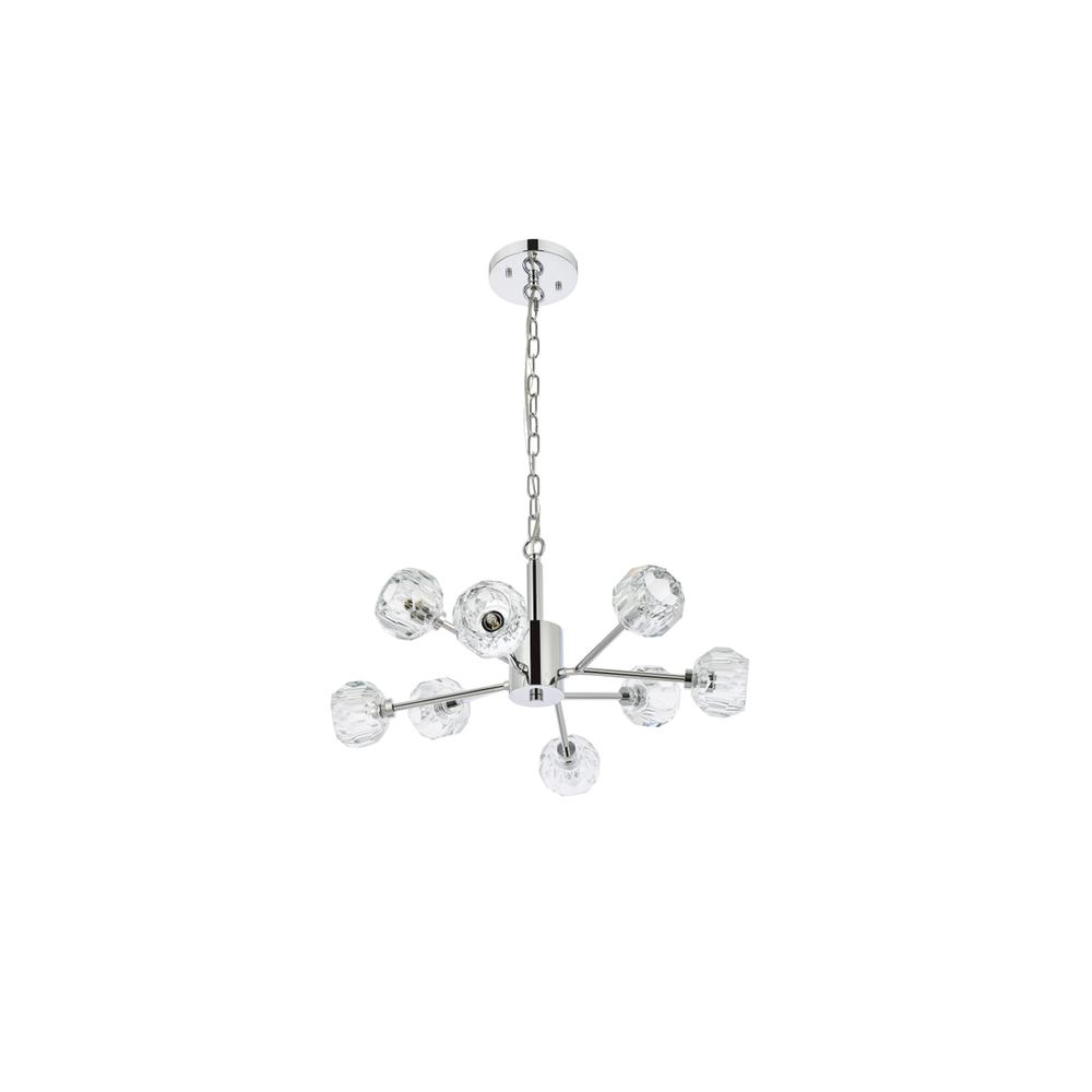 Graham 8 Light Pendant in Chrome. Picture 6