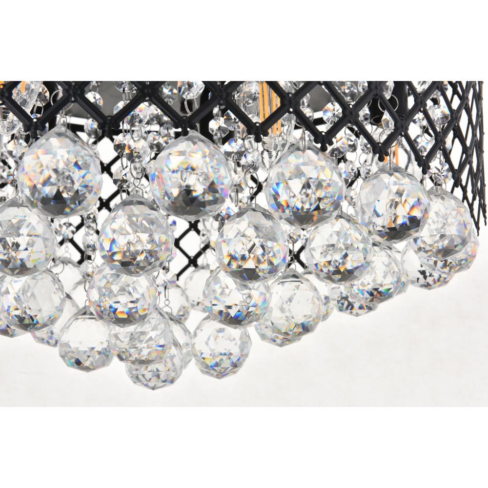 Tully 6 light Matte Black Flush Mount. Picture 9