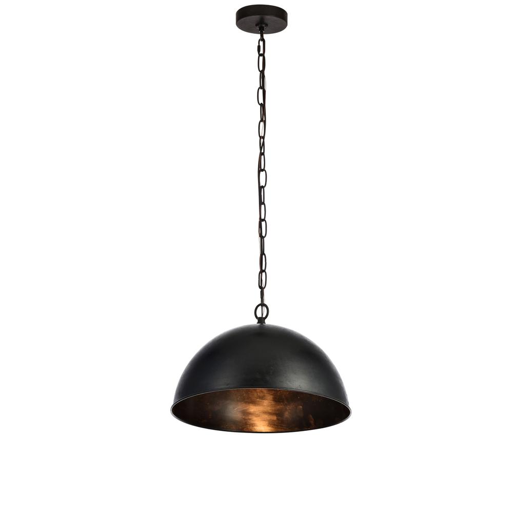 Merce Collection Pendant D15 H10 Lt:1 Vintage Black Finish. Picture 2