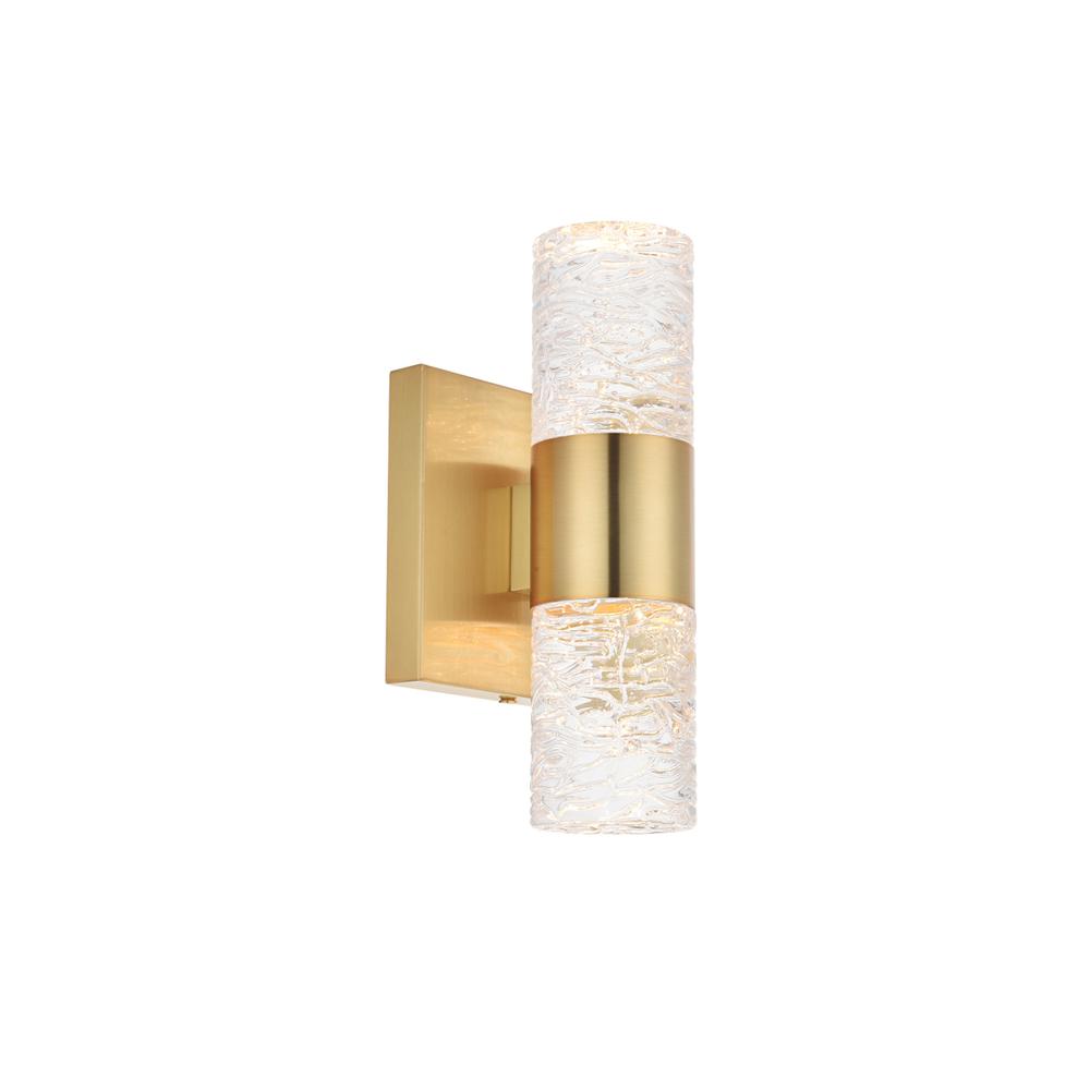 Vega 2 light Gold LED Wall Sconce. Picture 3