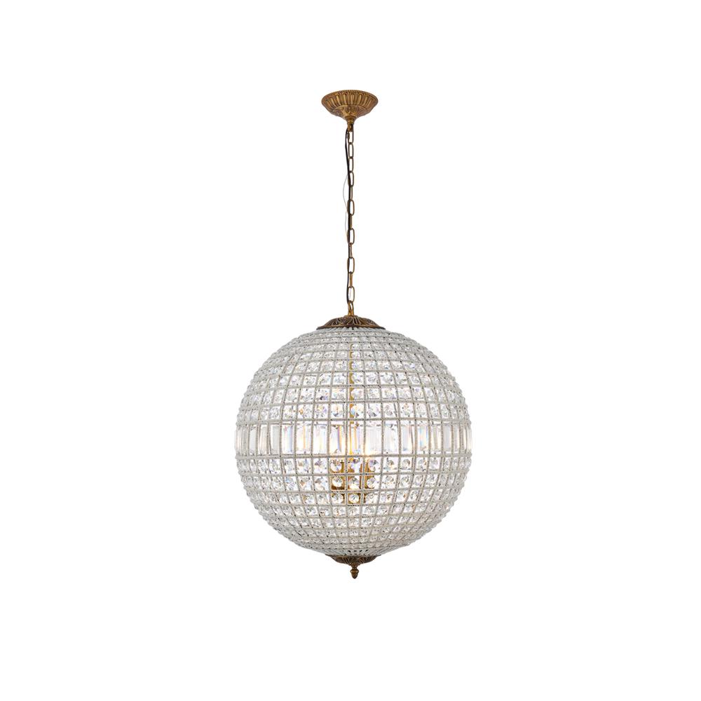Olivia 5 light French Gold Chandelier Clear Royal Cut Crystal. Picture 1