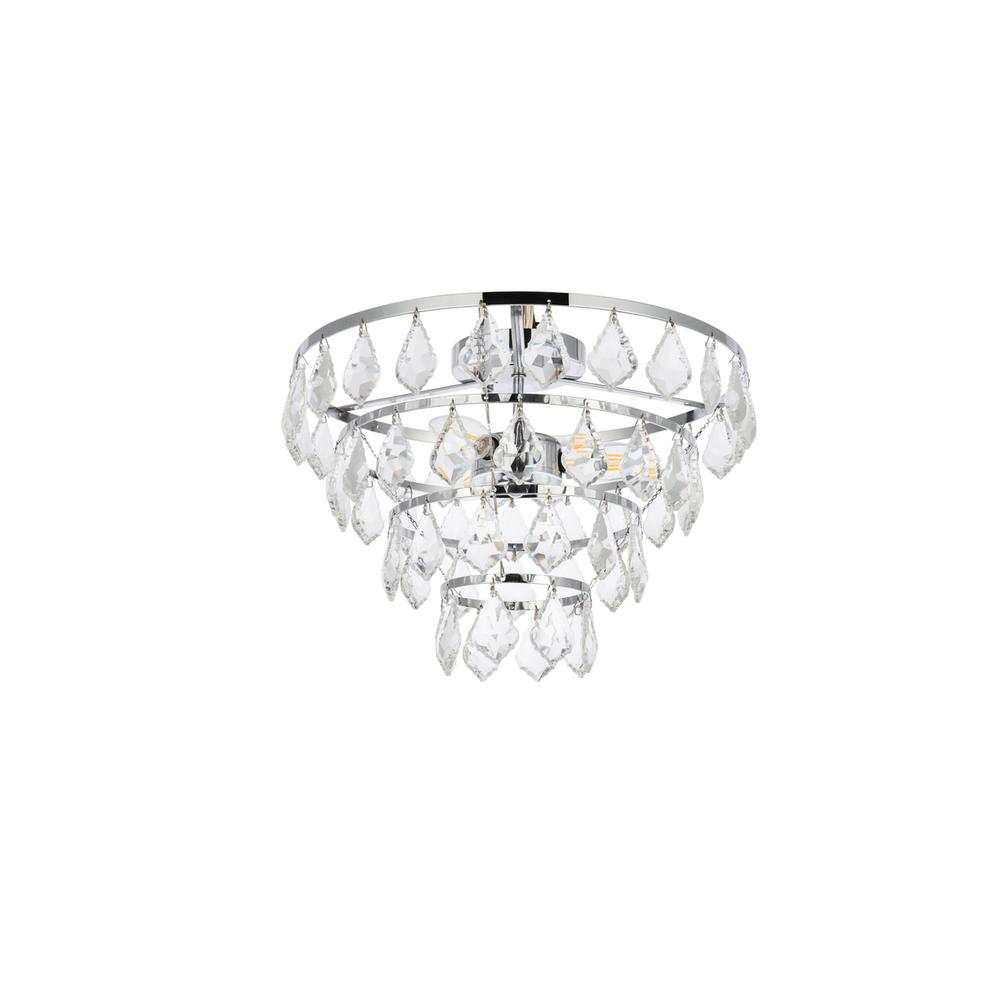 Ella 14 inch flush mount in chrome. Picture 6