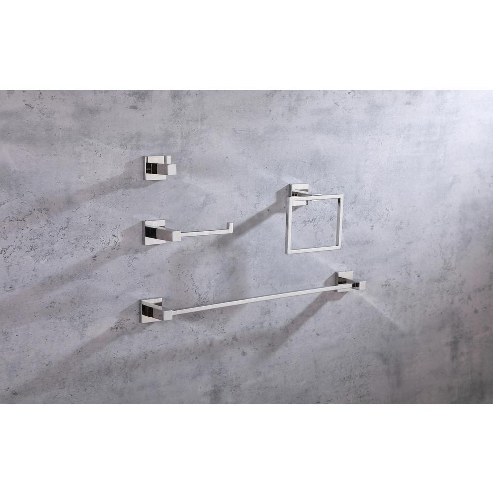 Isla 4-Piece Bathroom Hardware Set in Chrome. Picture 2