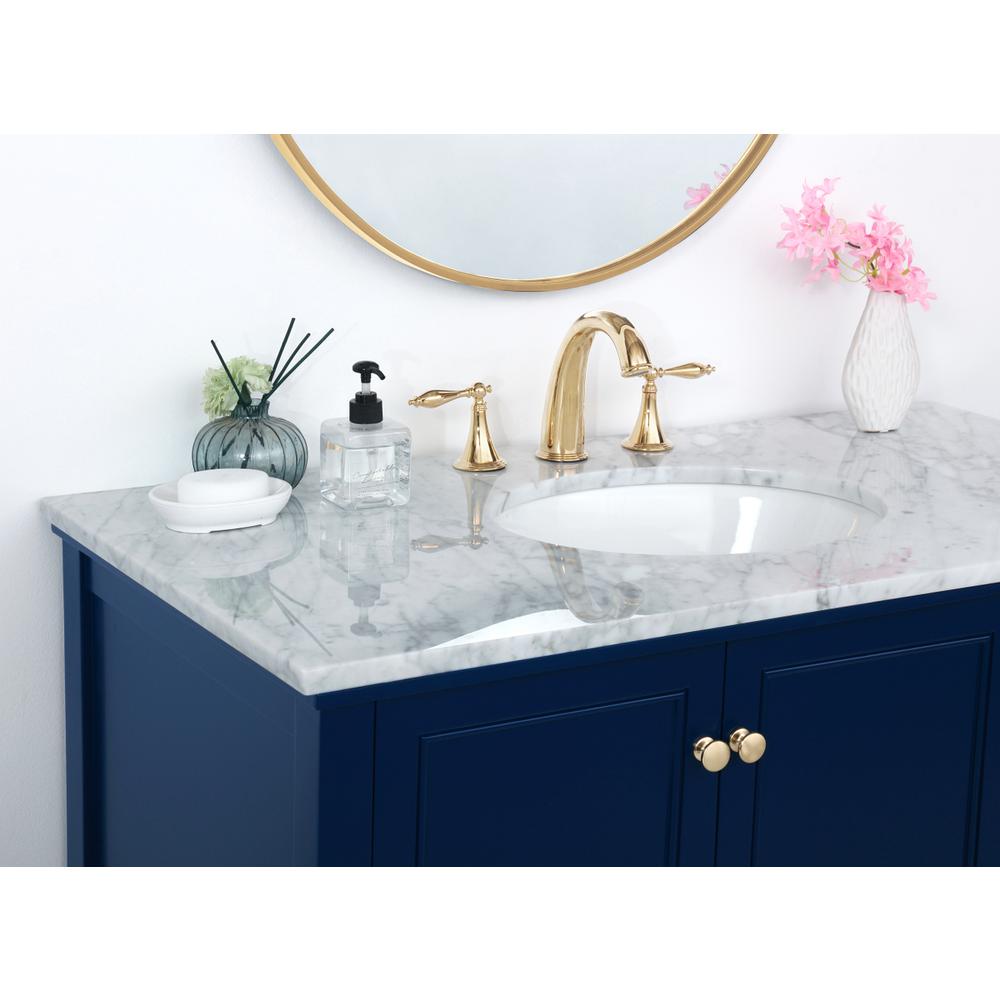 42 inch Single bathroom vanity in Blue. Picture 5