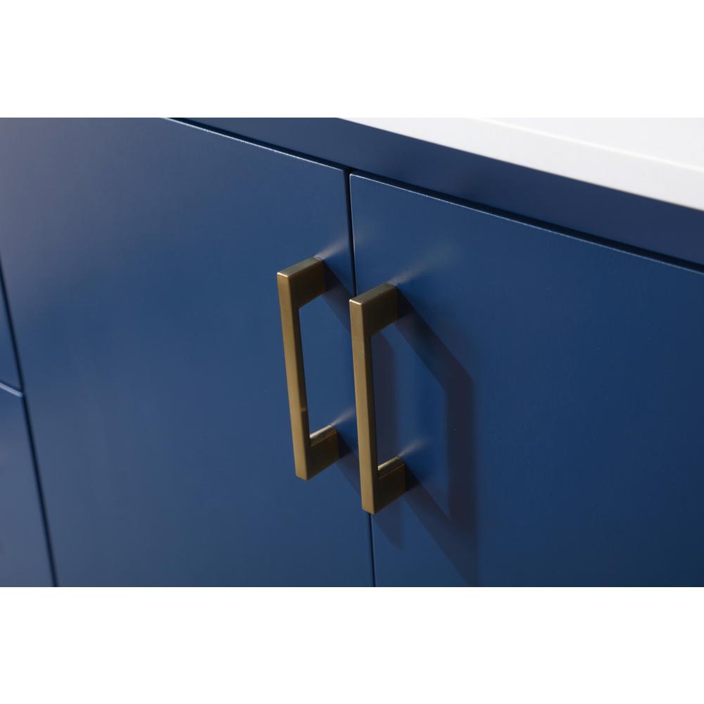 54 Inch SIngle Bathroom Vanity In Blue. Picture 12