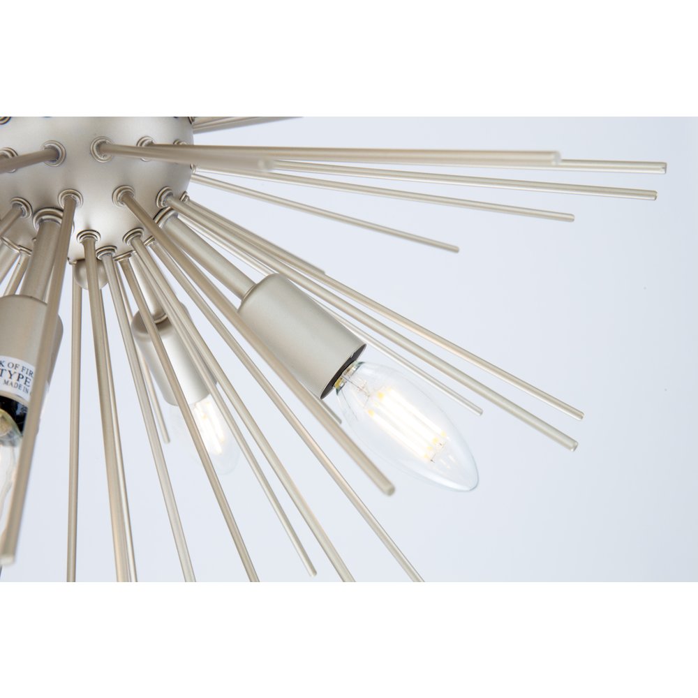 Timber 8 Light Champagne Pendant. Picture 12