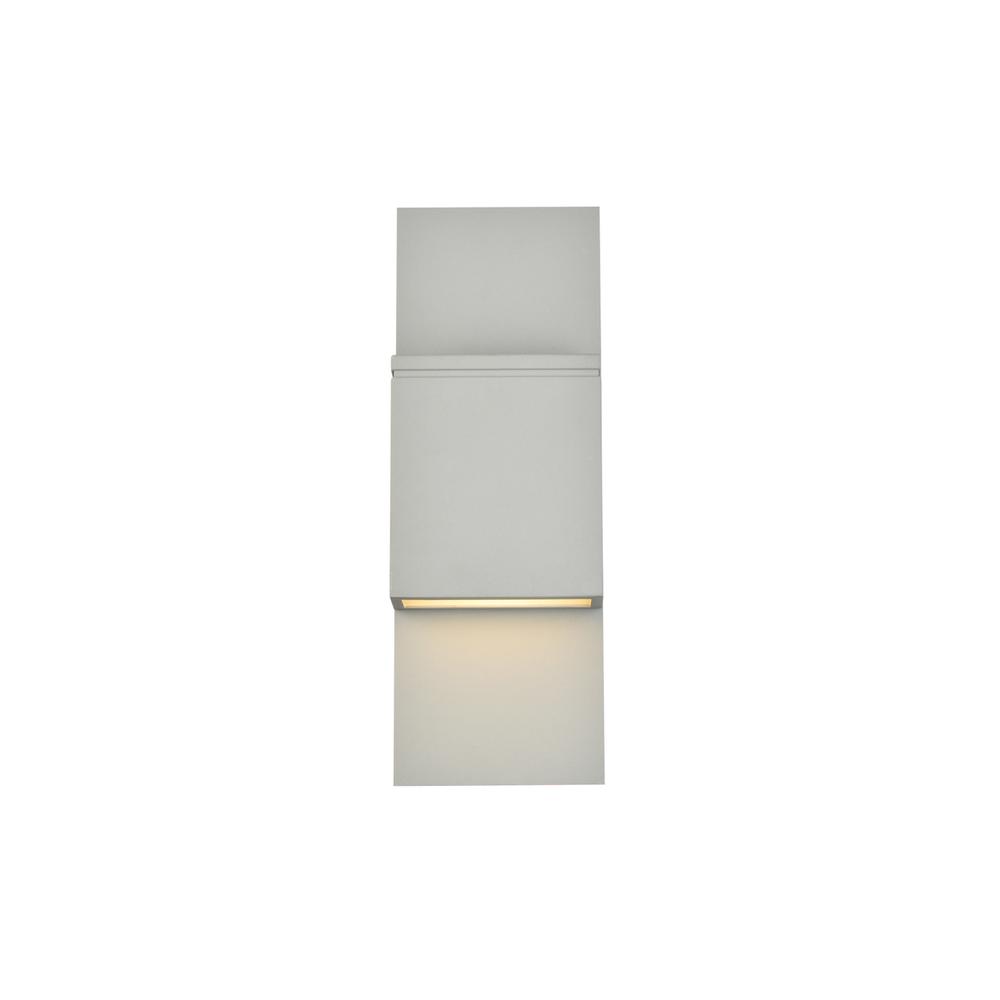 Raine Integrated LED wall sconce  in silver. Picture 1