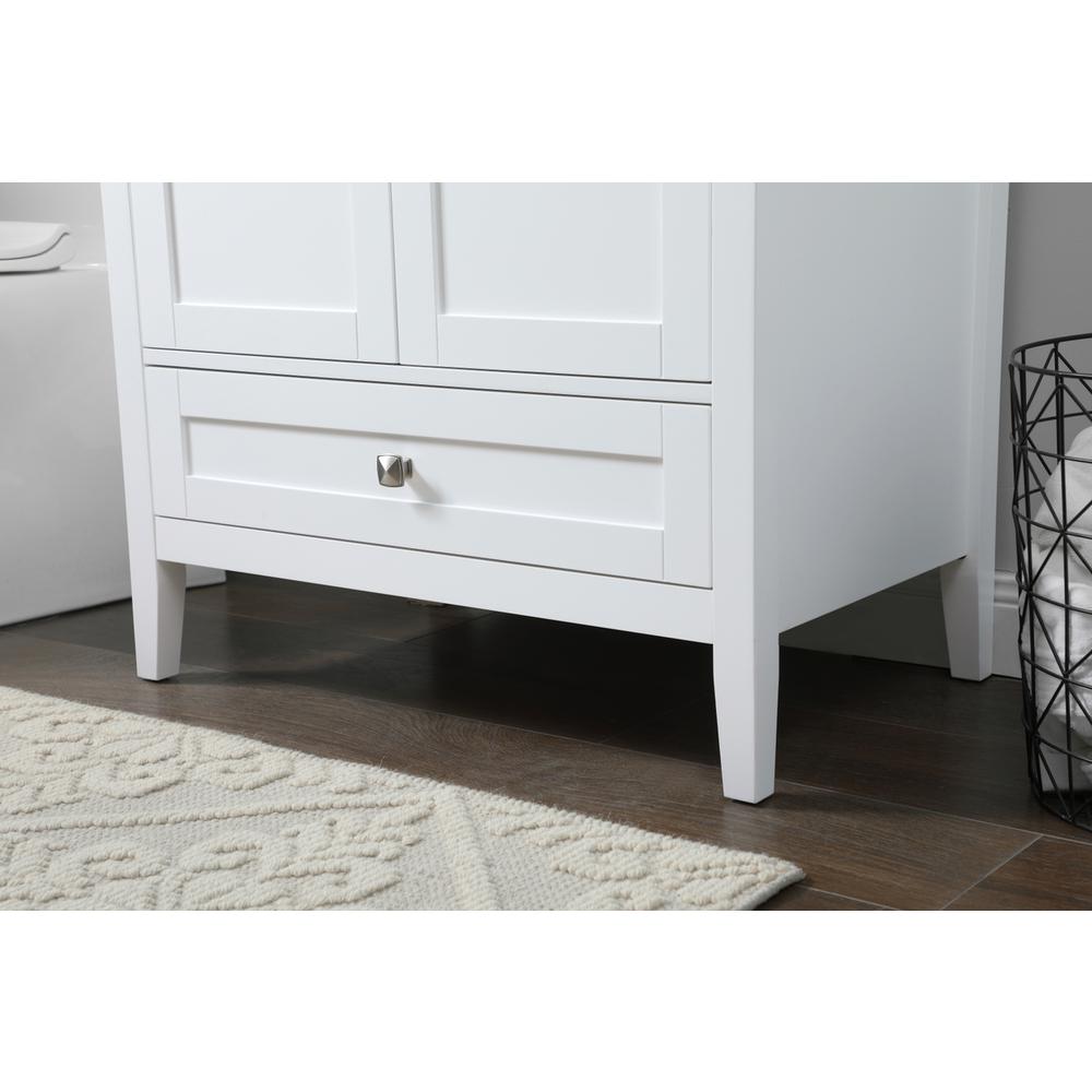 30 Inch SIngle Bathroom Vanity In White. Picture 6