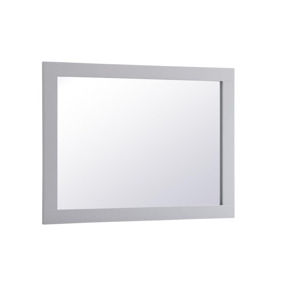 Aqua rectangle vanity mirror 27 inch in Grey. Picture 7