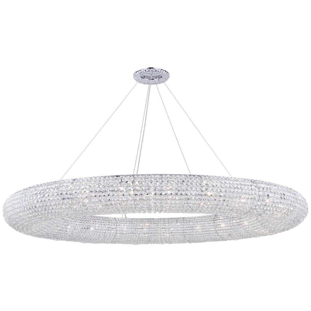 Paris 30 light Chrome Chandelier Clear Royal Cut Crystal. Picture 1