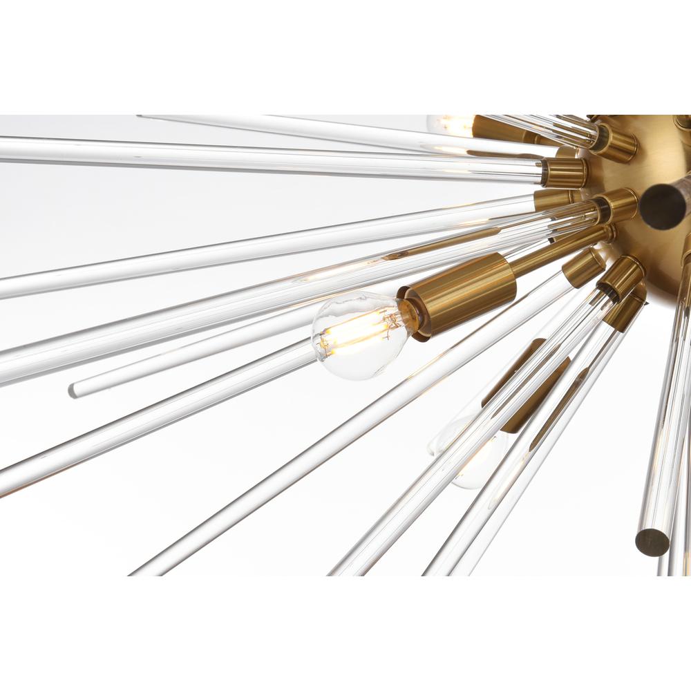 Sienna 42 inch crystal rod pendant in gold. Picture 5