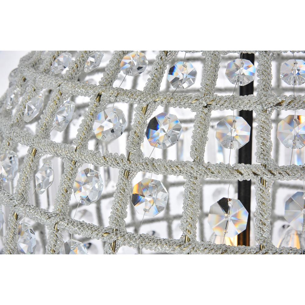 Olivia 3 light Dark Bronze Pendant Clear Royal Cut Crystal. Picture 4