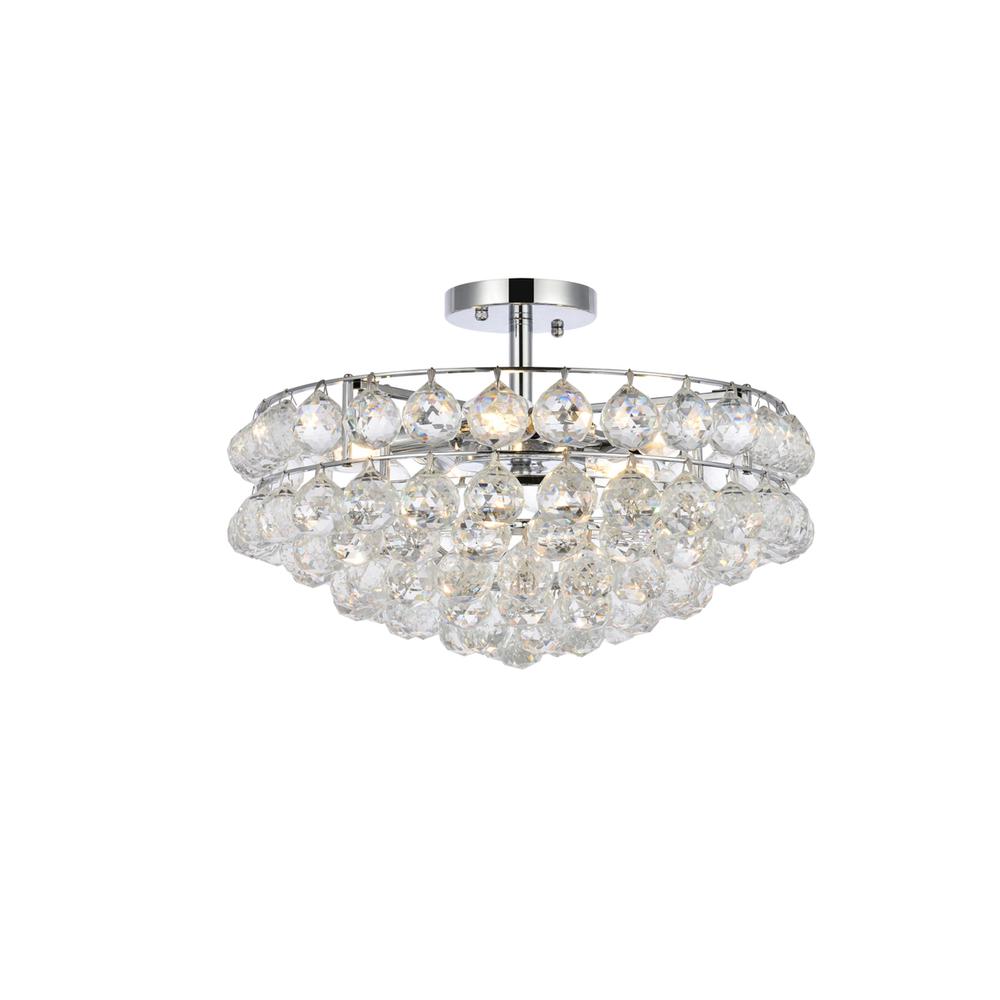 Savannah 18 inch flush mount in chrome. Picture 1