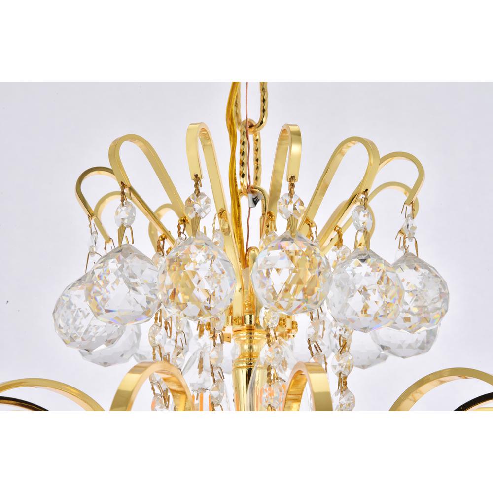 Toureg 15 light Gold Chandelier Clear Royal Cut Crystal. Picture 3