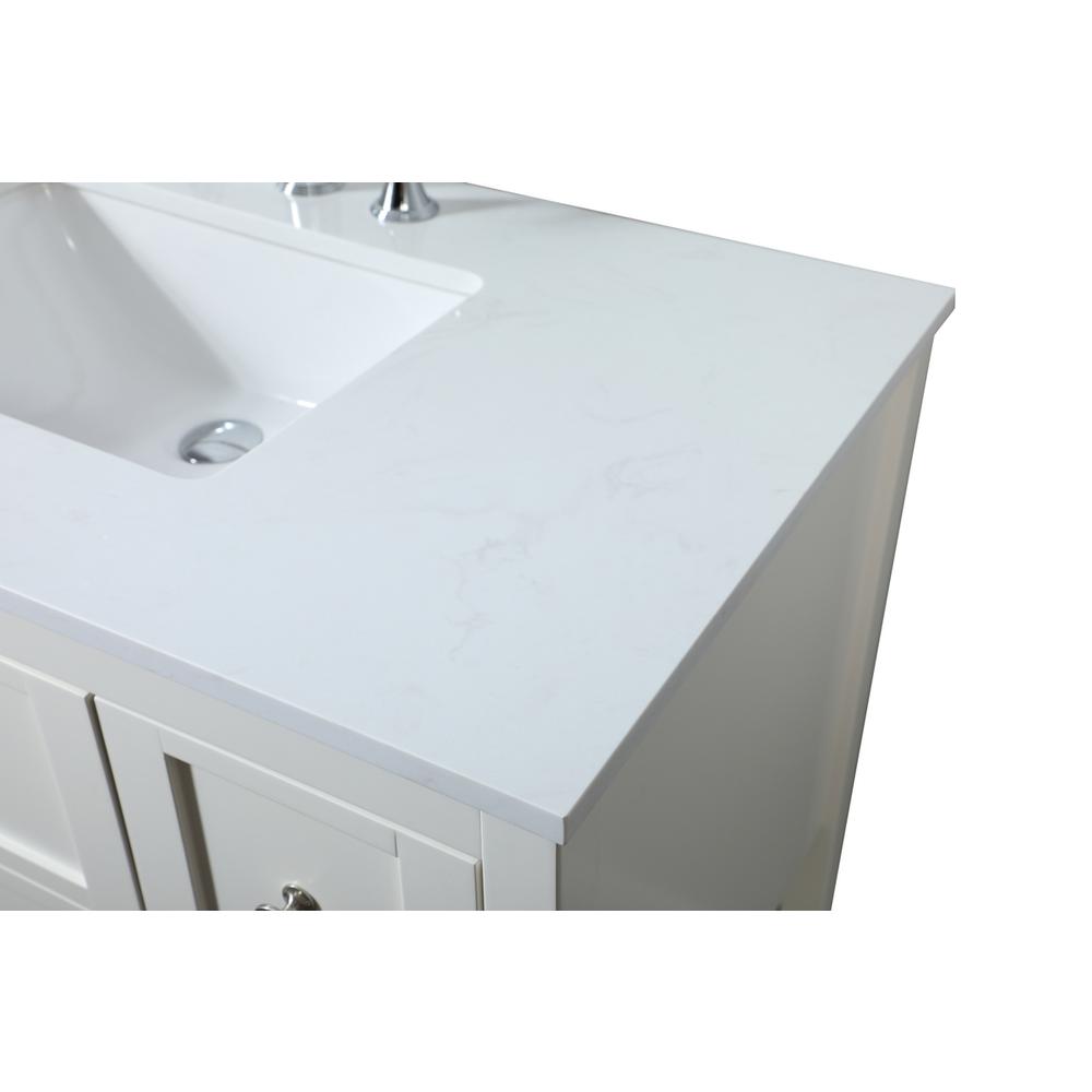 32 inch Single bathroom vanity in white. Picture 11