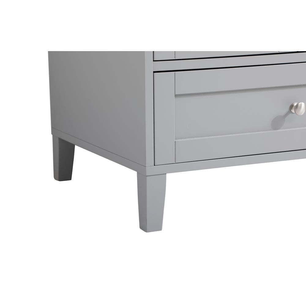 42 inch Single Bathroom Vanity in Grey with Backsplash. Picture 13