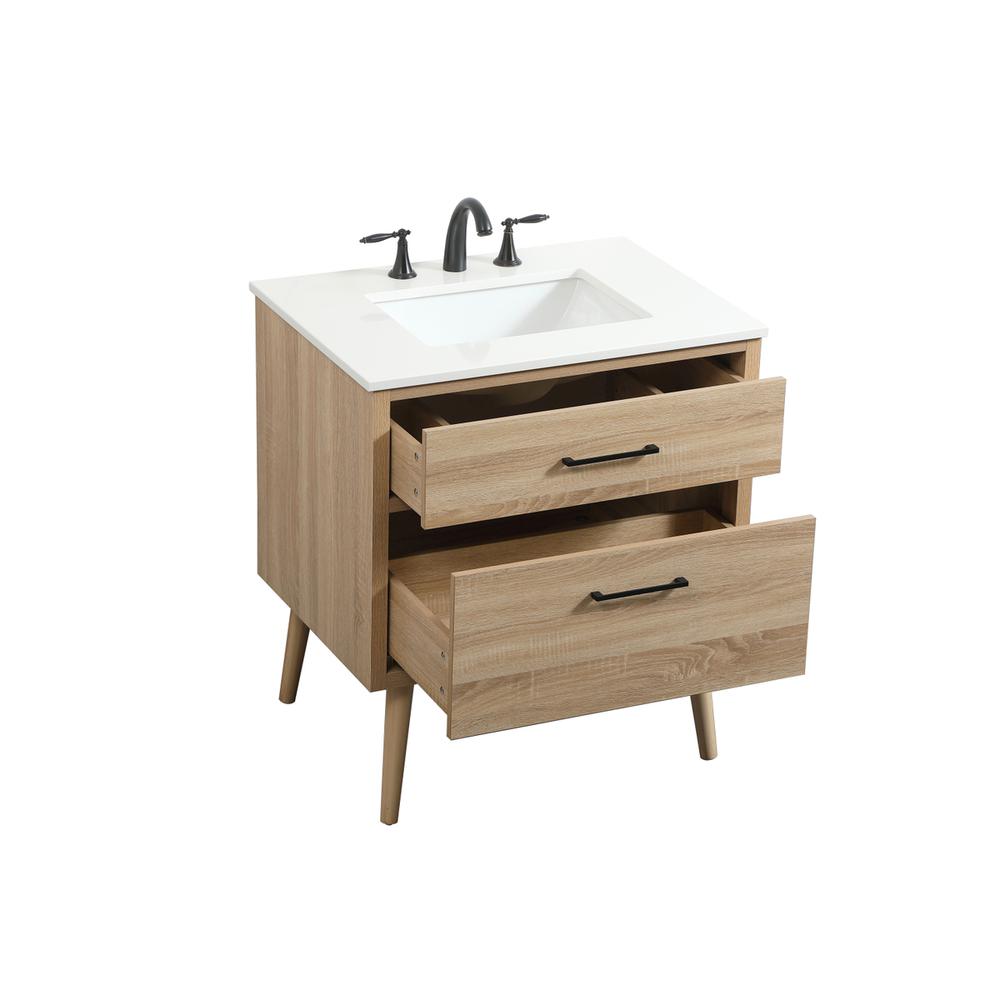 30 inch Single bathroom vanity in mango wood. Picture 9