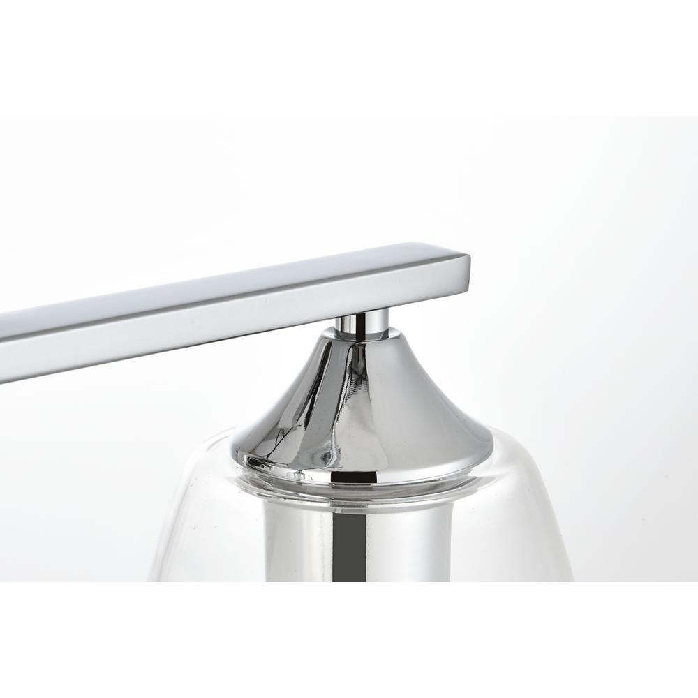 Harris 2 light Chrome and Clear Bath Sconce. Picture 6