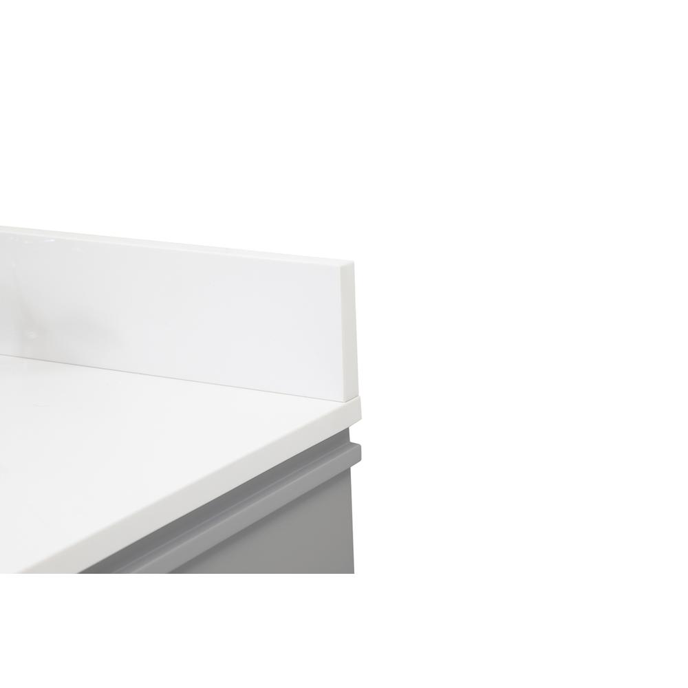 36 inch Single bathroom vanity in grey with backsplash. Picture 11