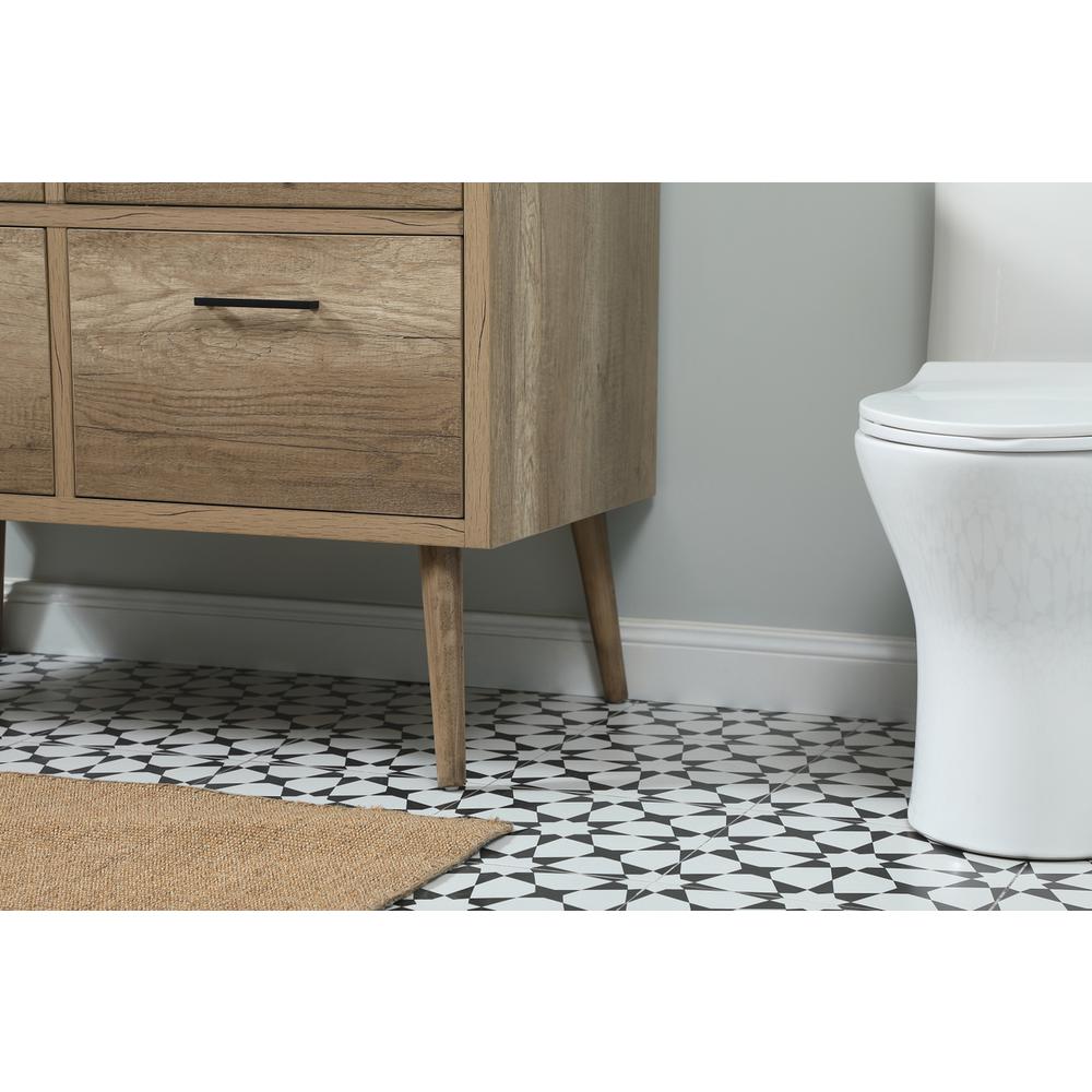 42 inch Single bathroom vanity in natural oak. Picture 6
