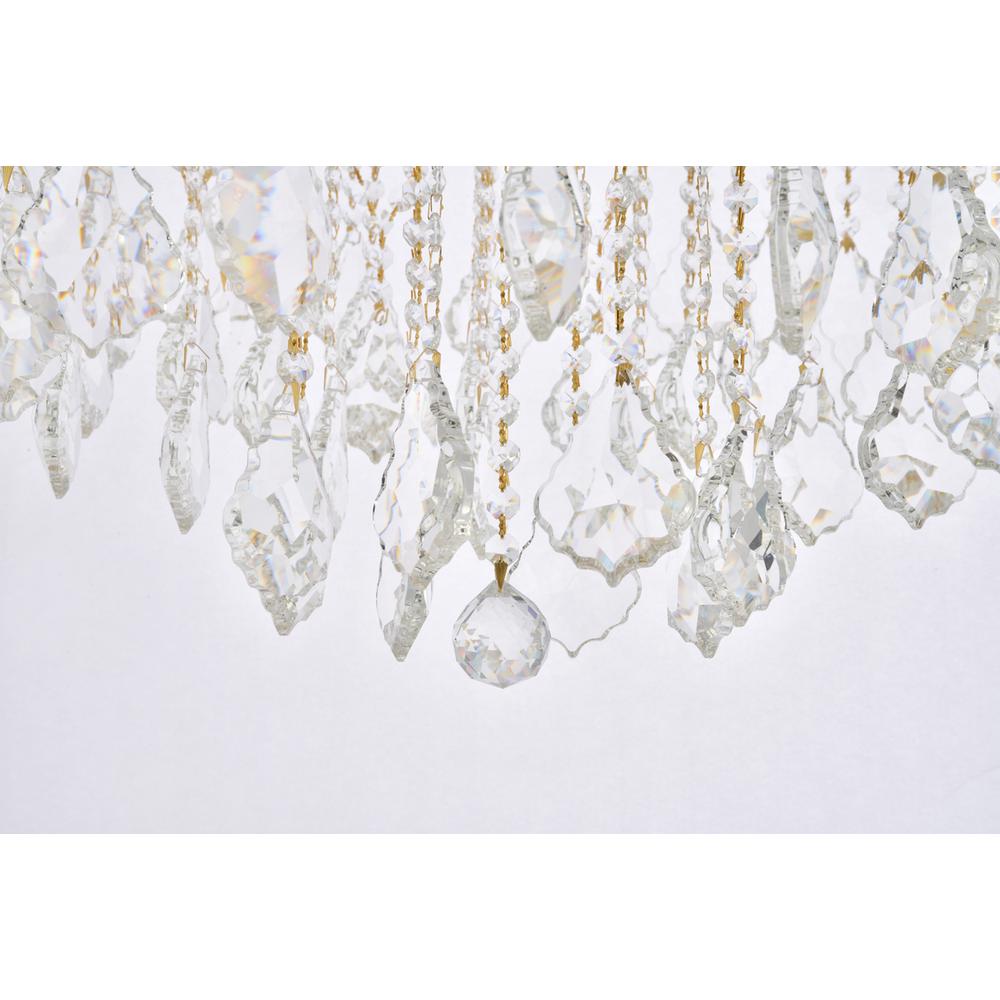 Maria Theresa 8 light Gold Flush Mount Clear Royal Cut Crystal. Picture 3