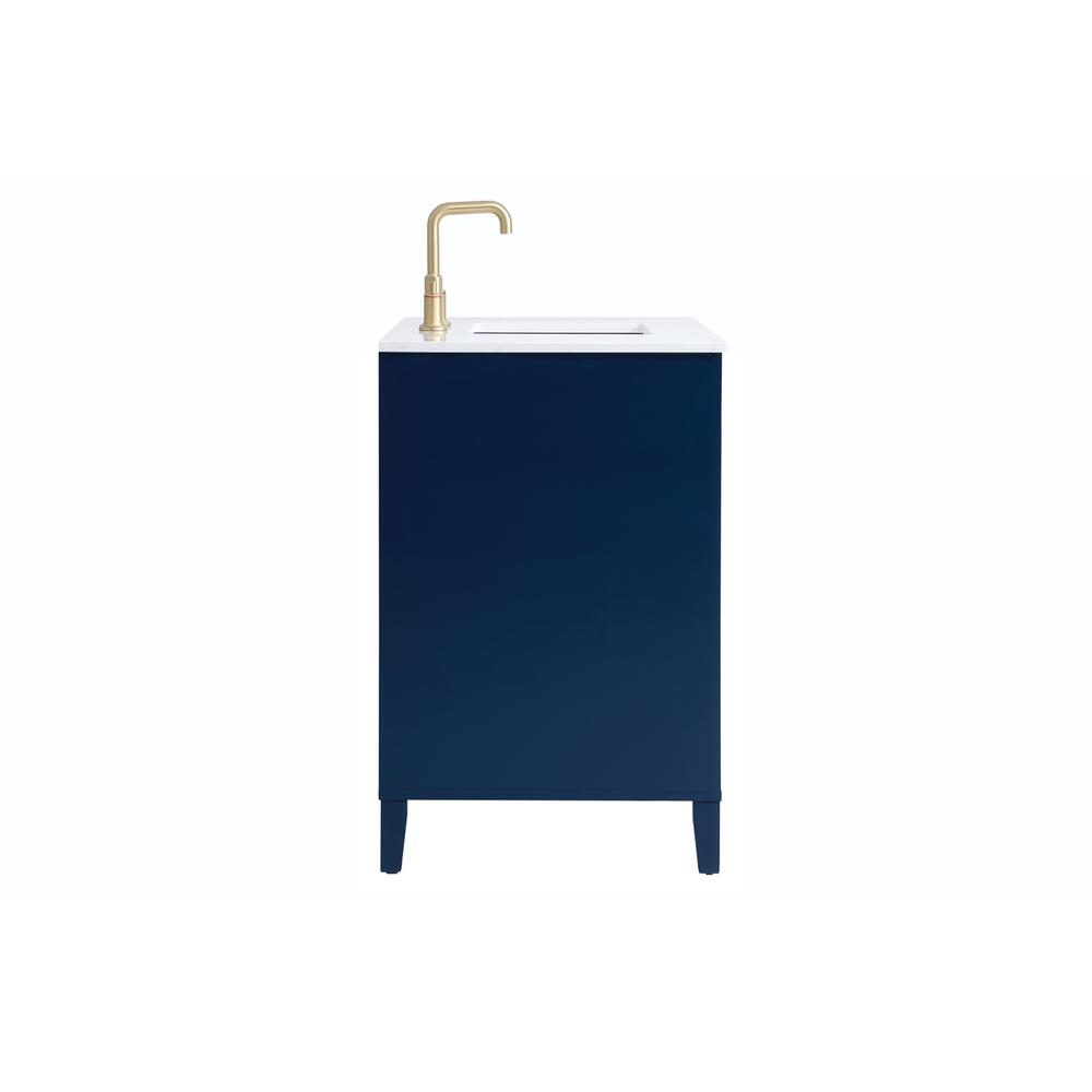 42 inch Single Bathroom Vanity in Blue. Picture 13
