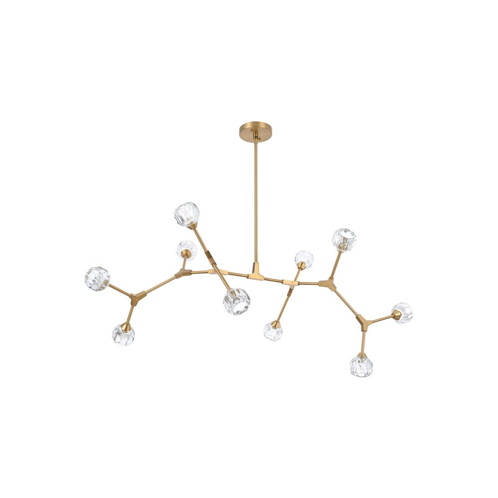 Zayne 10 Light Pendant in Gold. Picture 6