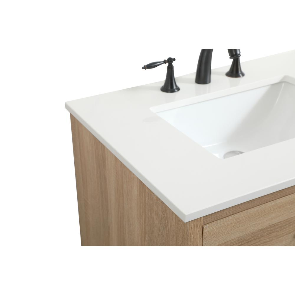 30 inch Single bathroom vanity in mango wood. Picture 11