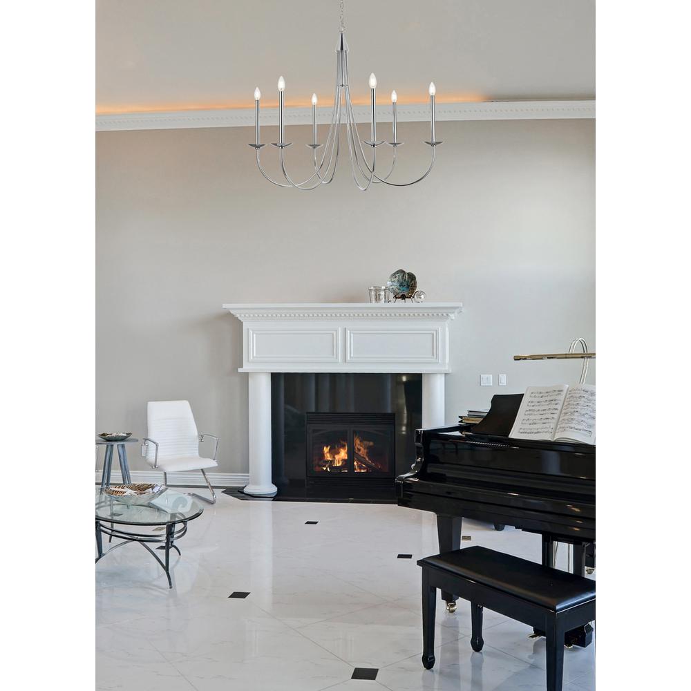 Cohen 42 inch chandelier in Chrome. Picture 8