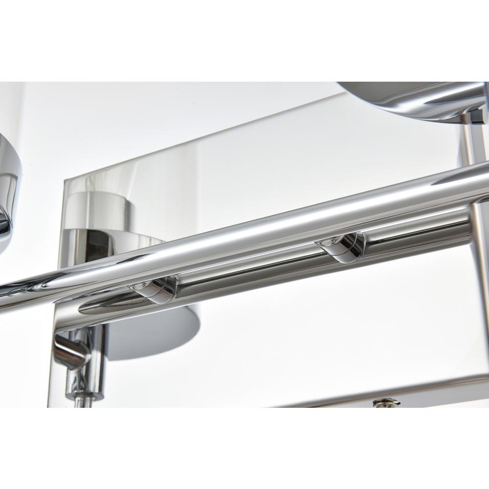 Benny 2 light Chrome and Clear Bath Sconce. Picture 6