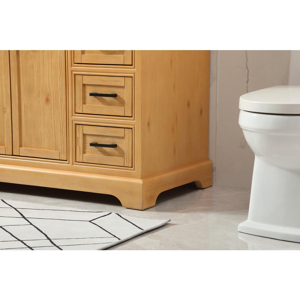 48 inch Single bathroom vanity in natural wood. Picture 6