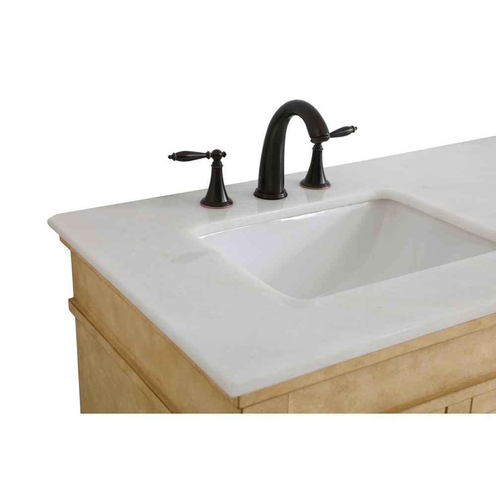 60 inch Double Bathroom Vanity in Antique Beige. Picture 10