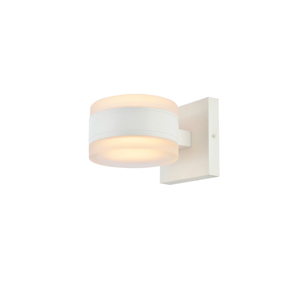 Raine Integrated Led Wall Sconce In White. Picture 2