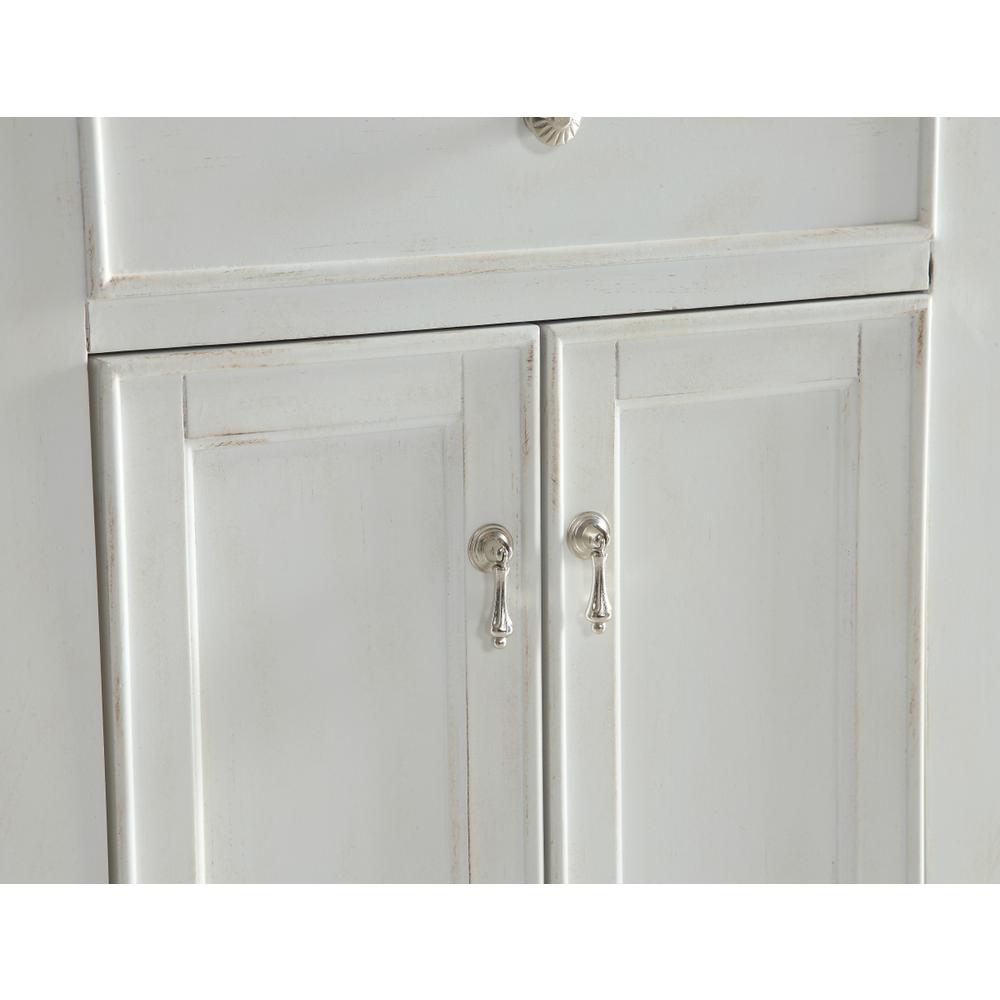 24 inch Single Bathroom vanity in Antique White. Picture 4