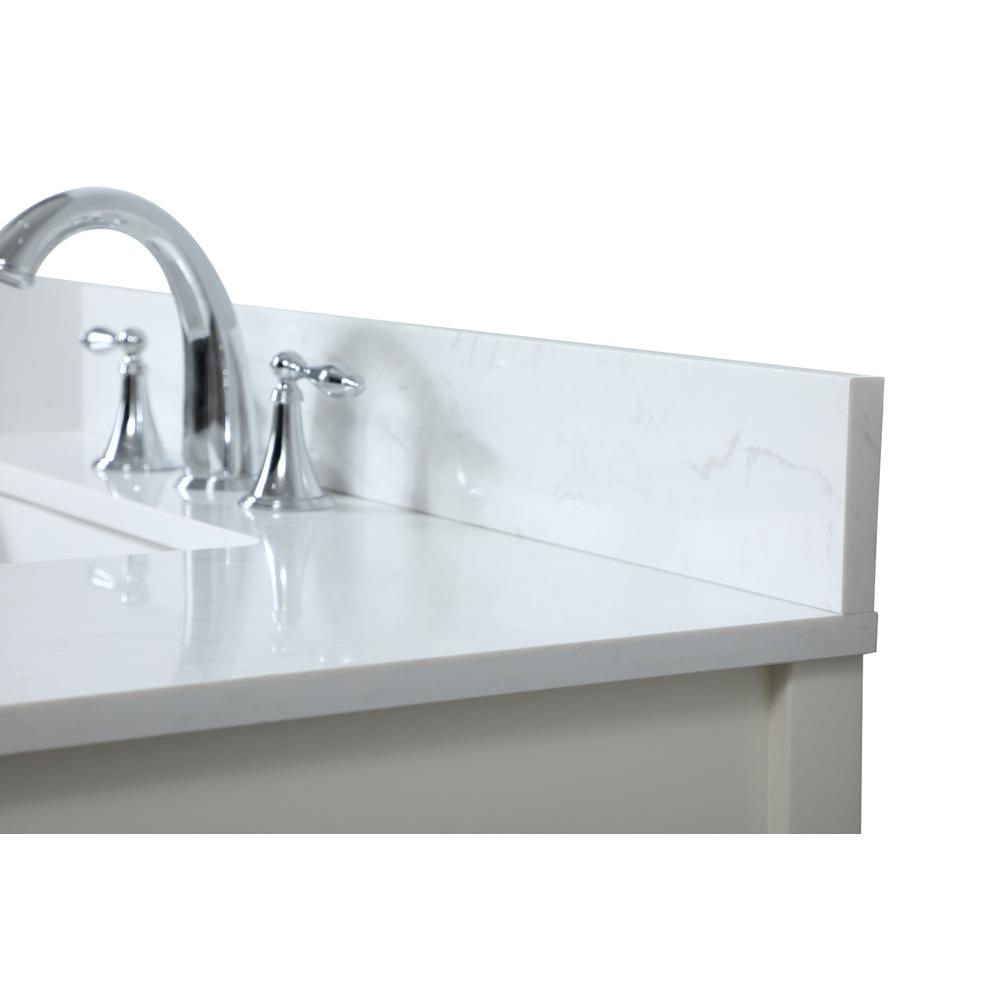 32 inch Single bathroom vanity in white with backsplash. Picture 11