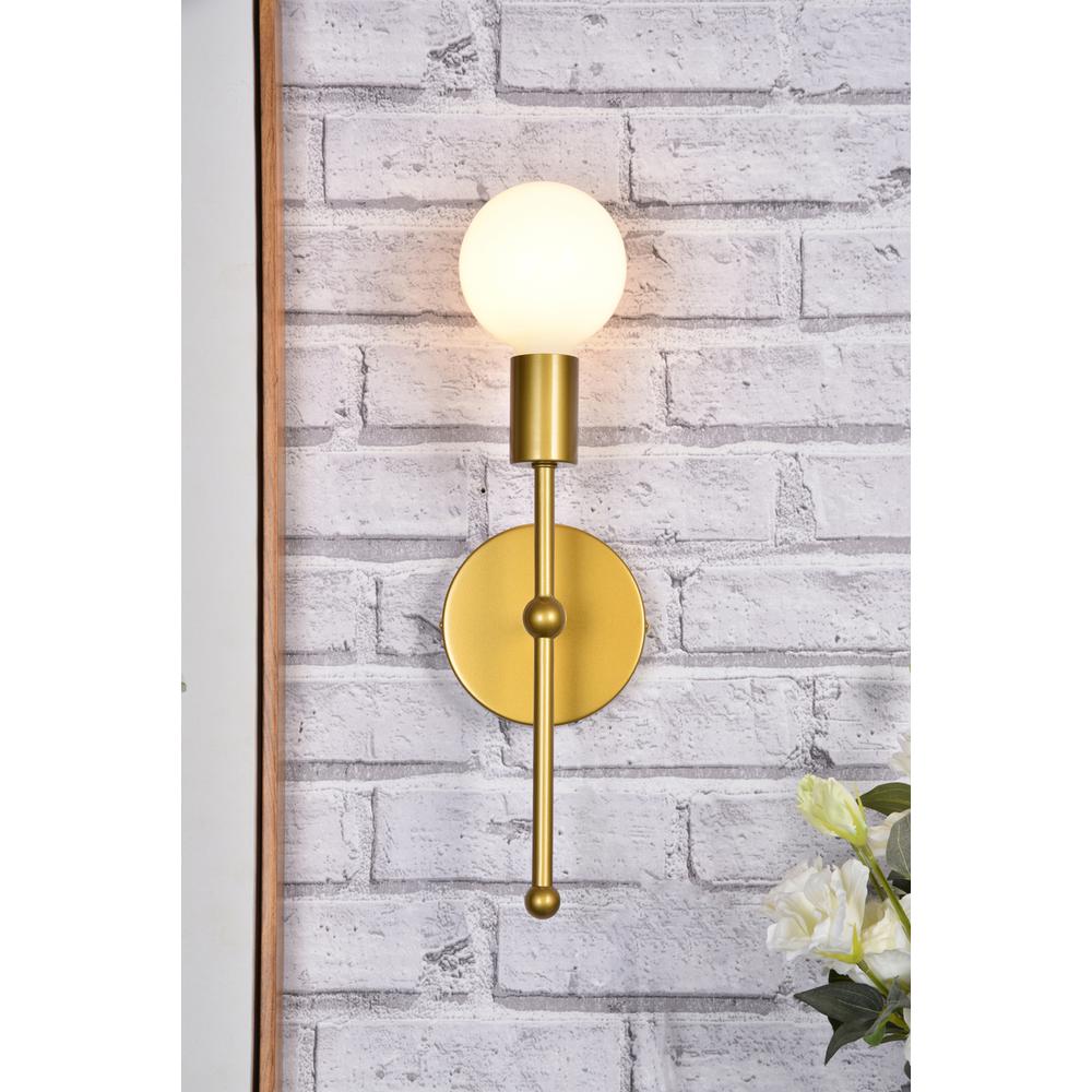 Keely 1 light brass wall sconce. Picture 8