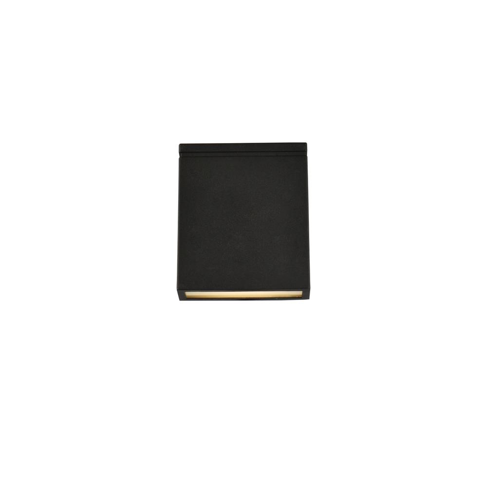 Raine Integrated LED wall sconce  in black. Picture 1