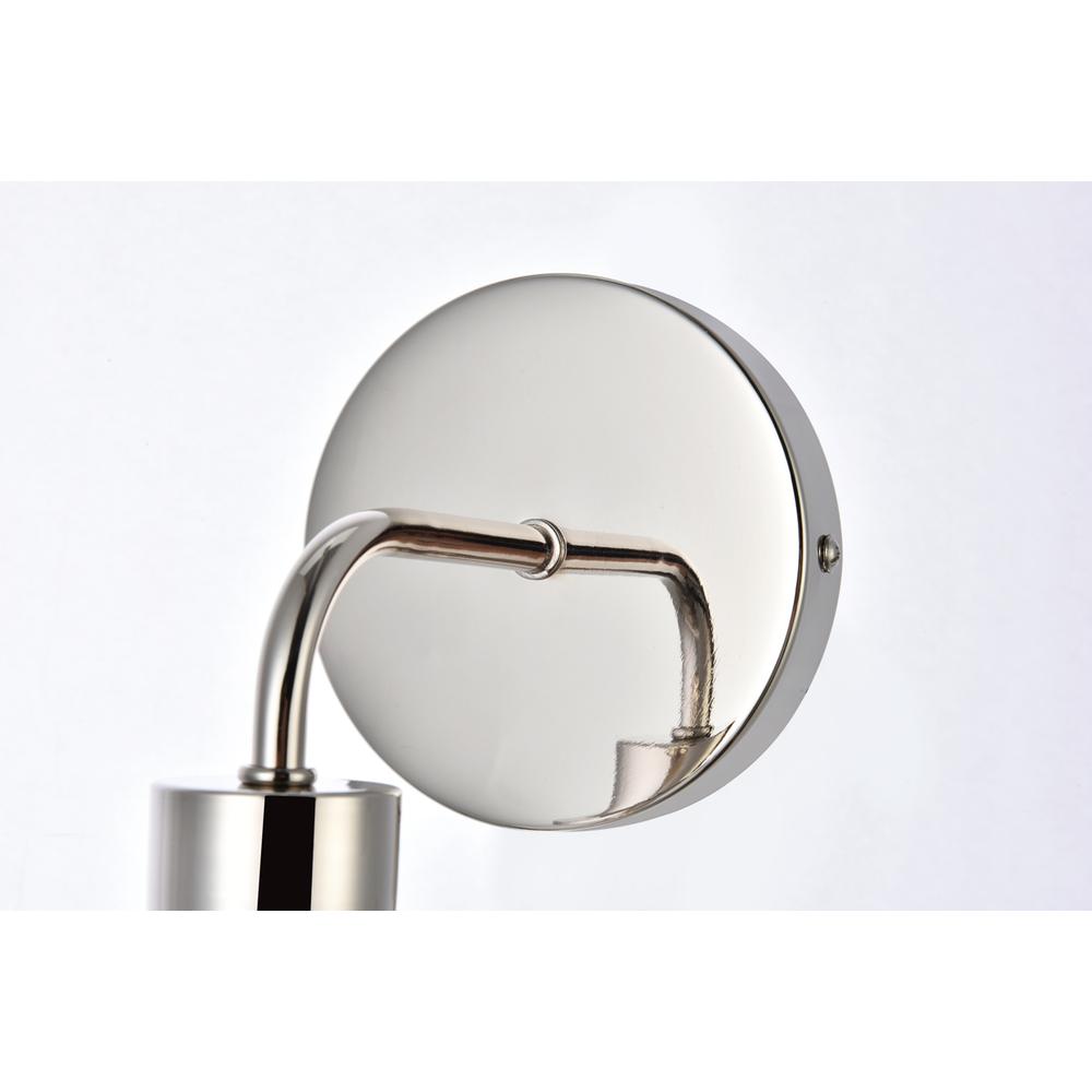 Hanson 1 light bath sconce in polished nickel with frosted shade. Picture 5
